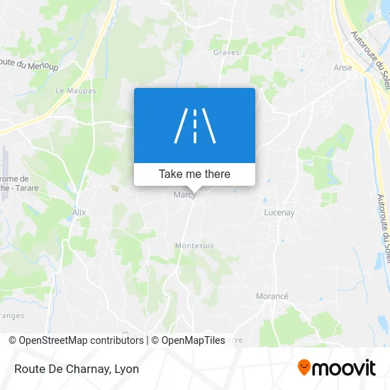 Route De Charnay map