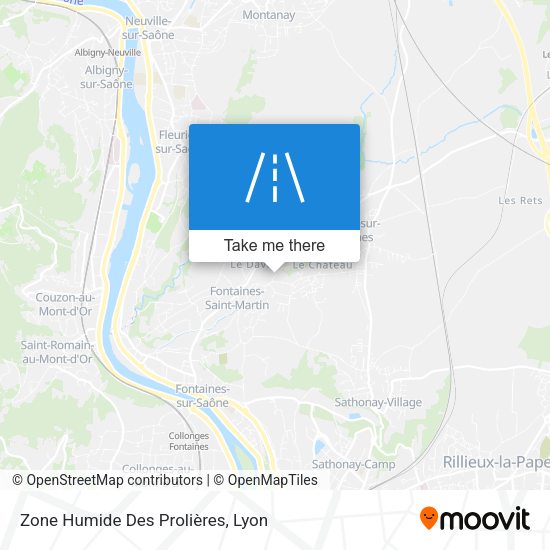 Zone Humide Des Prolières map