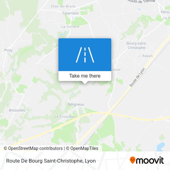 Route De Bourg Saint-Christophe map