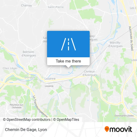 Chemin De Gage map