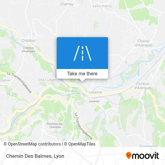 Chemin Des Balmes map