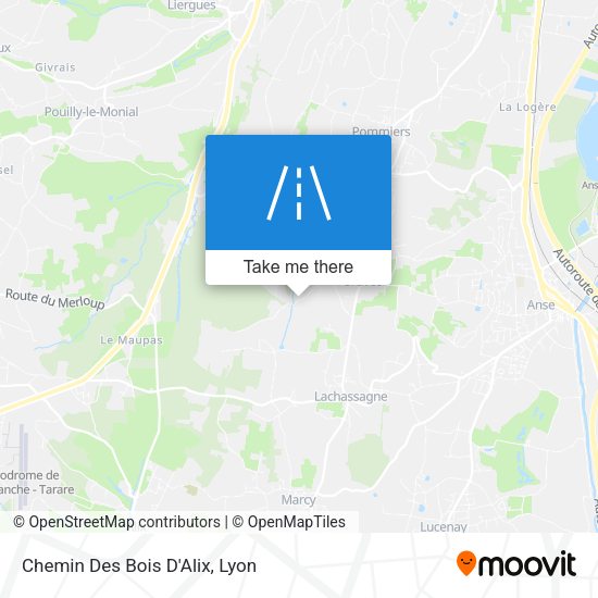 Chemin Des Bois D'Alix map