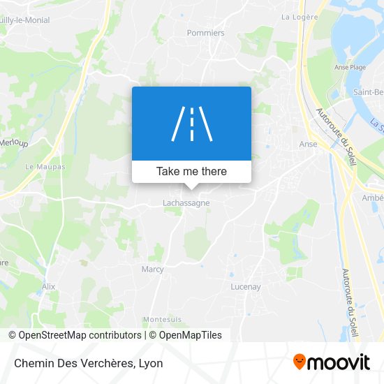 Chemin Des Verchères map