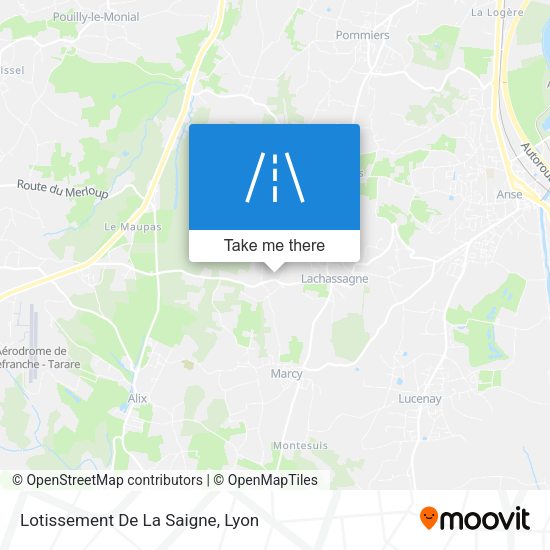 Lotissement De La Saigne map