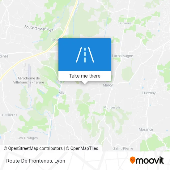 Route De Frontenas map