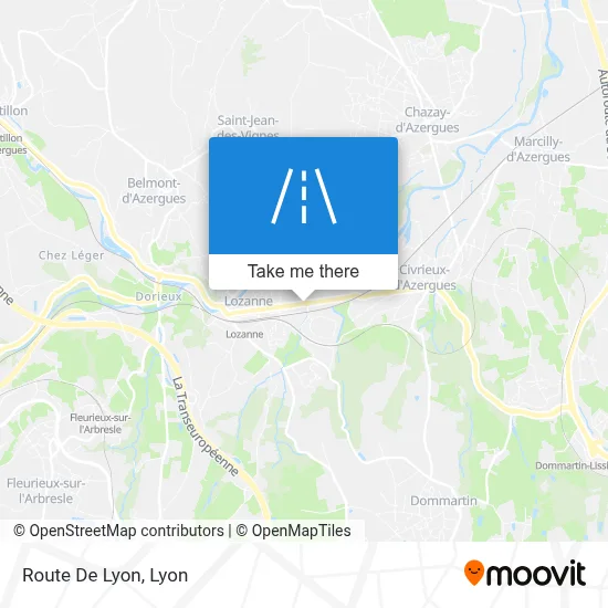 Route De Lyon map