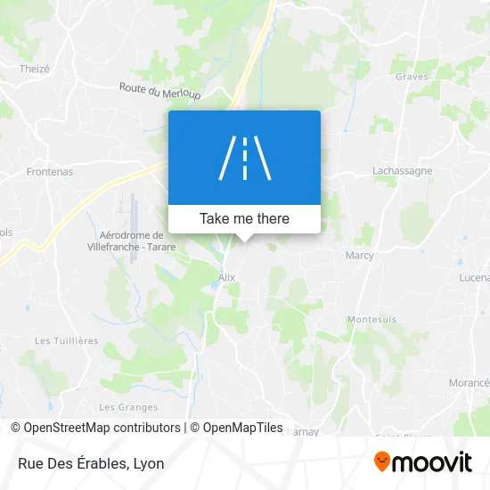 Rue Des Érables map