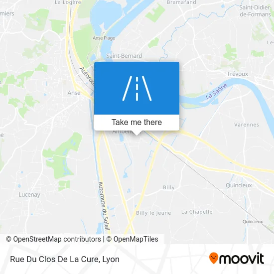 Rue Du Clos De La Cure map