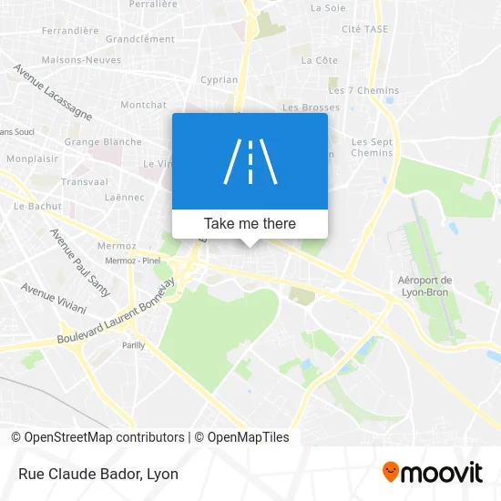 Rue Claude Bador map