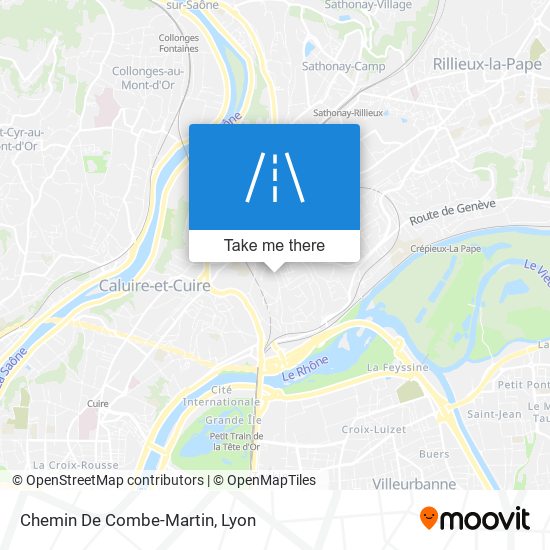 Chemin De Combe-Martin map