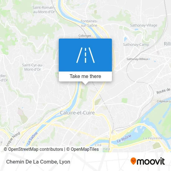 Chemin De La Combe map