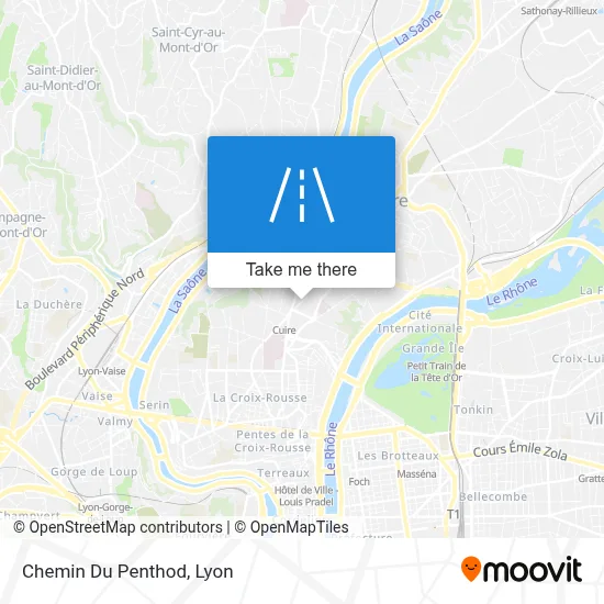 Chemin Du Penthod map