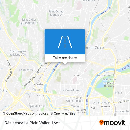 Résidence Le Plein Vallon map