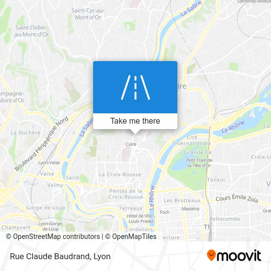 Rue Claude Baudrand map