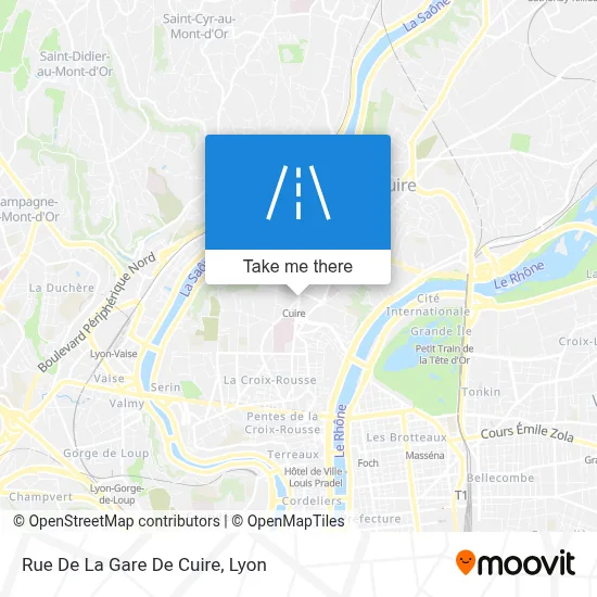 Rue De La Gare De Cuire map