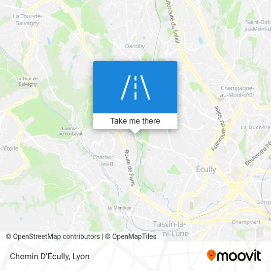 Chemin D'Écully map