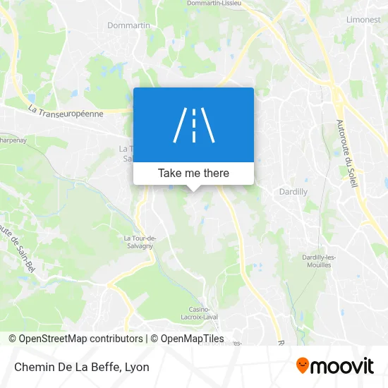 Chemin De La Beffe map