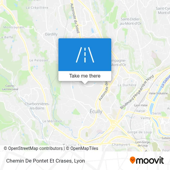 Chemin De Pontet Et Crases map
