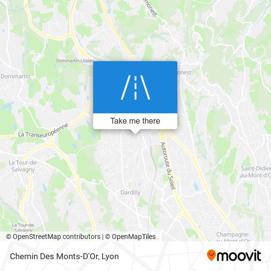 Chemin Des Monts-D'Or map