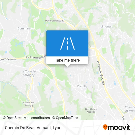 Chemin Du Beau Versant map