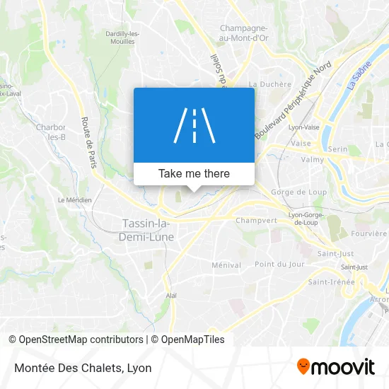 Montée Des Chalets map