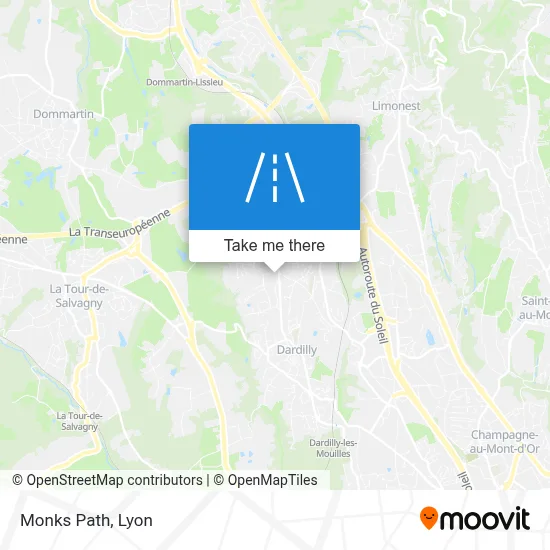 Sentier Des Moines map