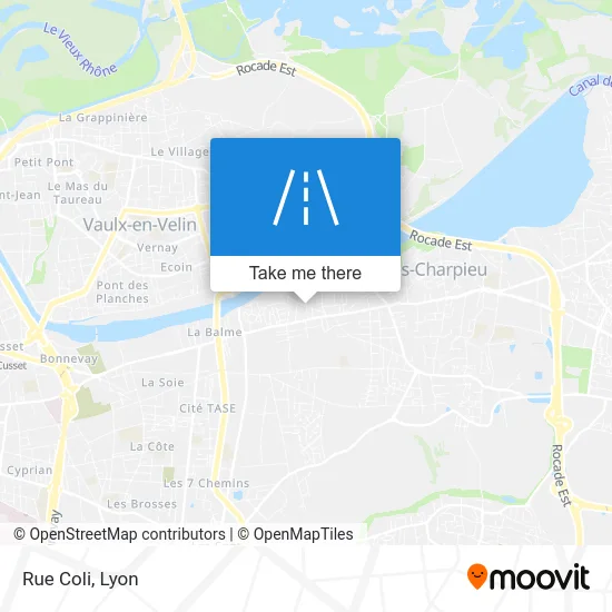 Rue Coli map