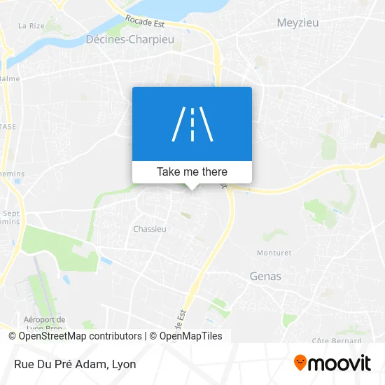 Rue Du Pré Adam map