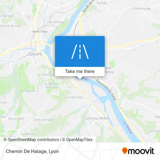 Chemin De Halage map