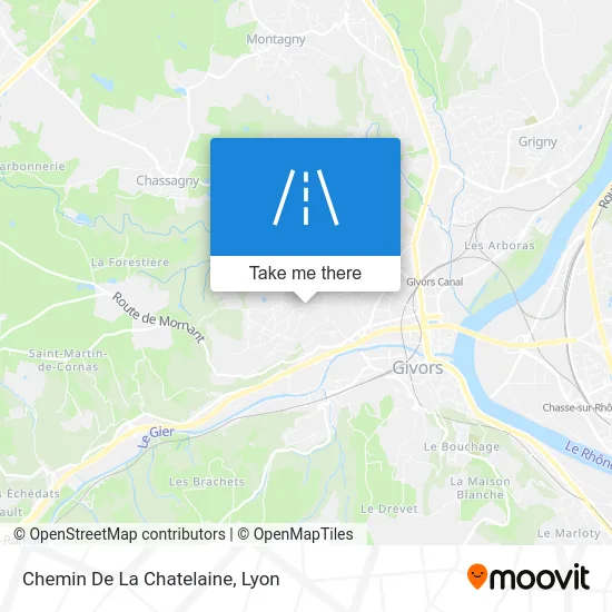 Chemin De La Chatelaine map