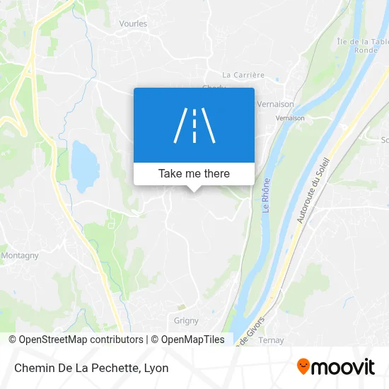 Chemin De La Pechette map