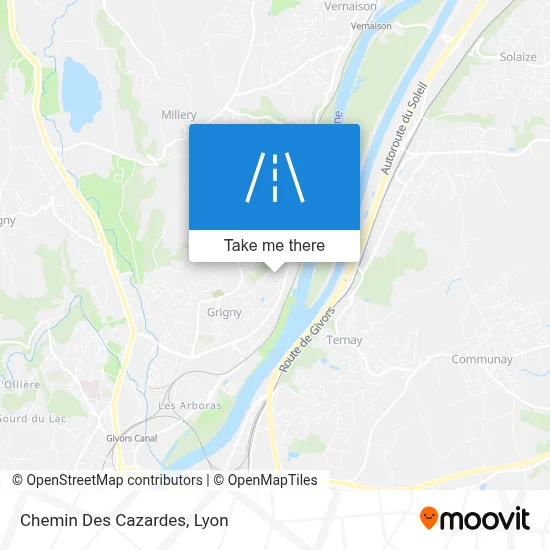 Chemin Des Cazardes map