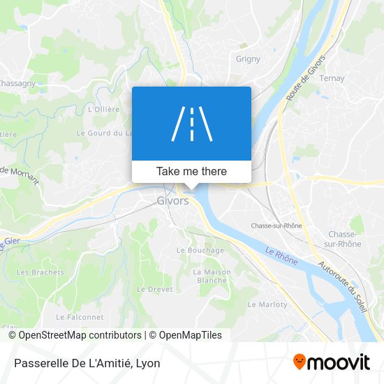 Passerelle De L'Amitié map