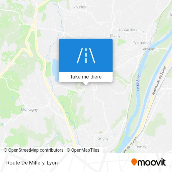 Route De Millery map