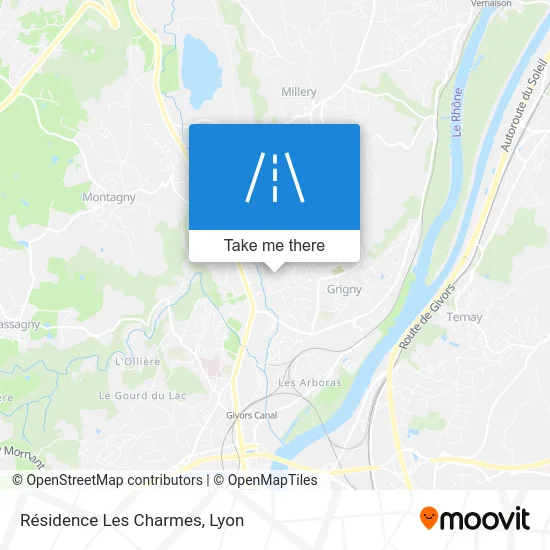 Résidence Les Charmes map