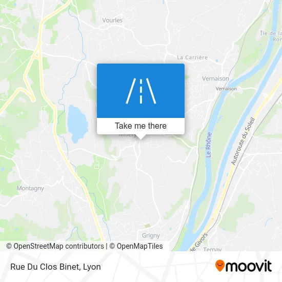 Mapa Rue Du Clos Binet