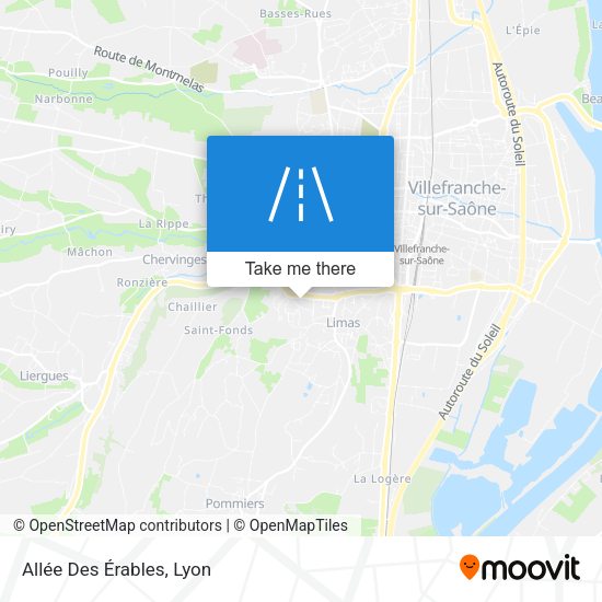 Allée Des Érables map