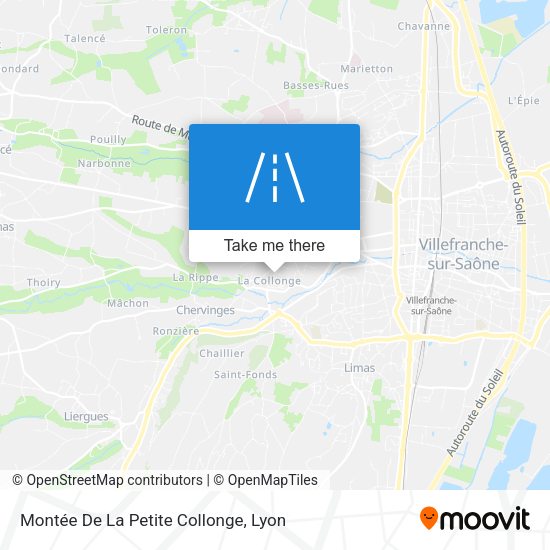 Montée De La Petite Collonge map