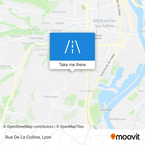 Rue De La Colline map