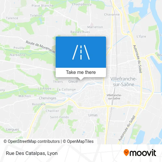 Rue Des Catalpas map