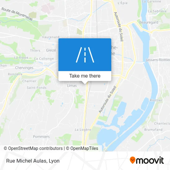 Rue Michel Aulas map