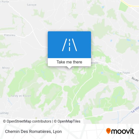 Chemin Des Romatières map