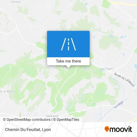 Chemin Du Feuillat map