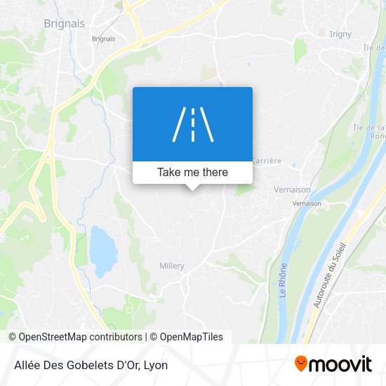 Allée Des Gobelets D'Or map