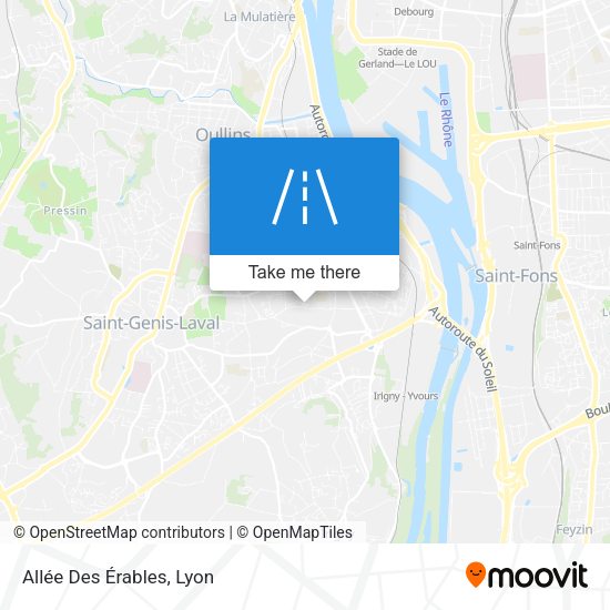 Allée Des Érables map