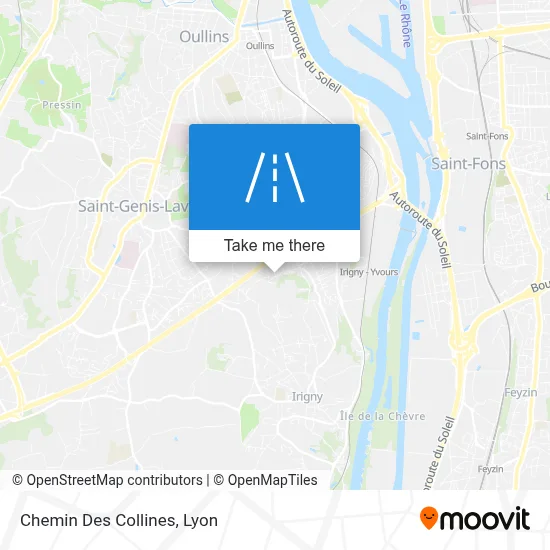 Chemin Des Collines map