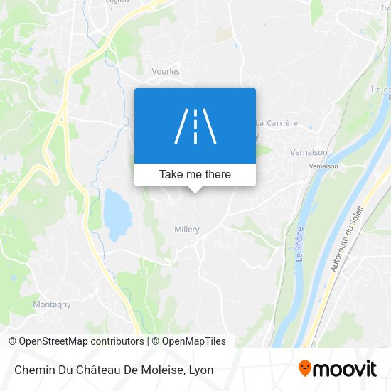 Chemin Du Château De Moleise map