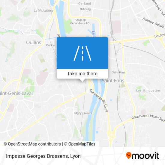 Impasse Georges Brassens map