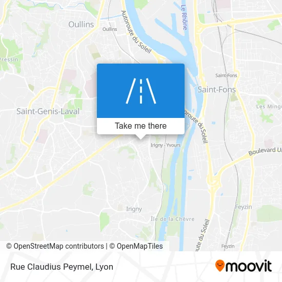 Rue Claudius Peymel map