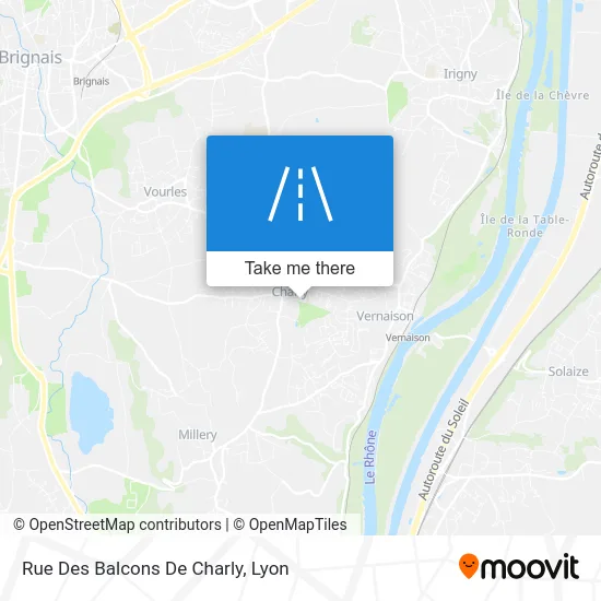 Rue Des Balcons De Charly map